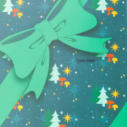 Organic 'Spray & Grow' Holiday Gift Wrap Mushroom Growing Kit